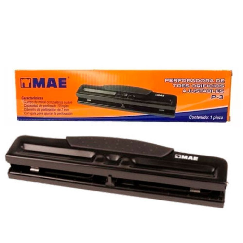 Perforadora 3 Orificios De Para 10 Hojas P3