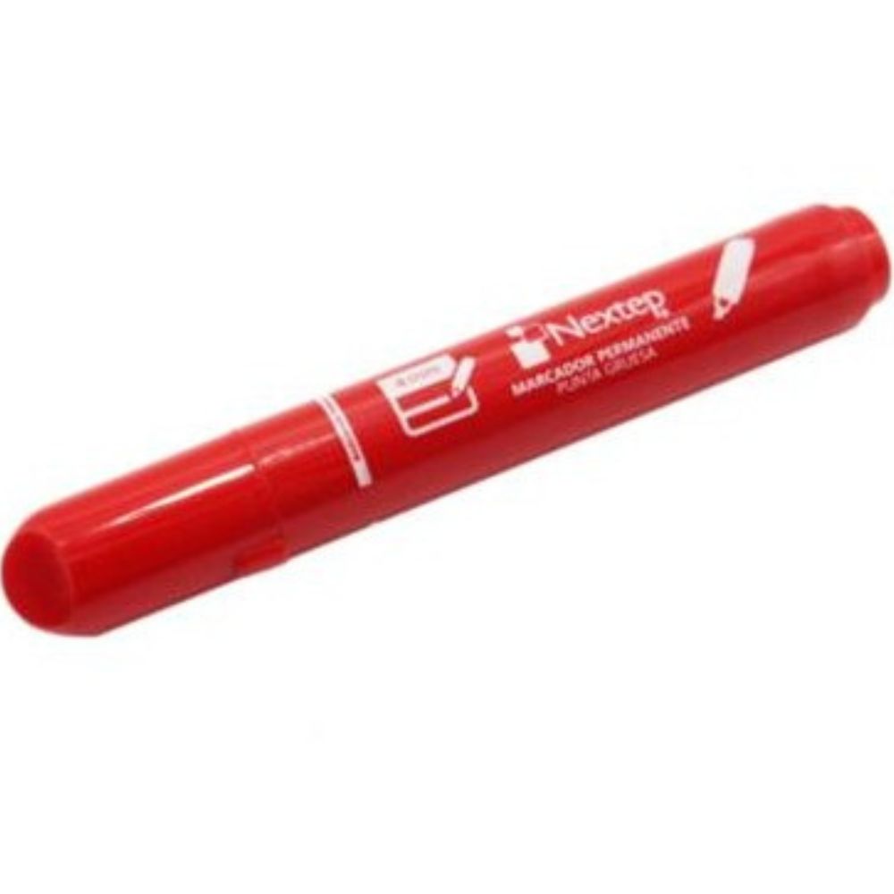 Marcador Permanente Nextep Punta Gruesa Cincel 4mm Con 12 Piezas C/U