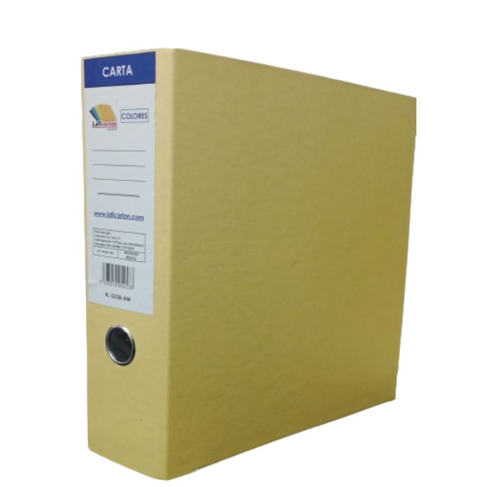 Carpeta Registrador Color Amarilla Y Roja Tamaño Carta