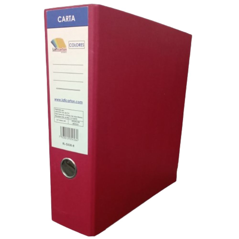 Carpeta Registrador Color Amarilla Y Roja Tamaño Carta