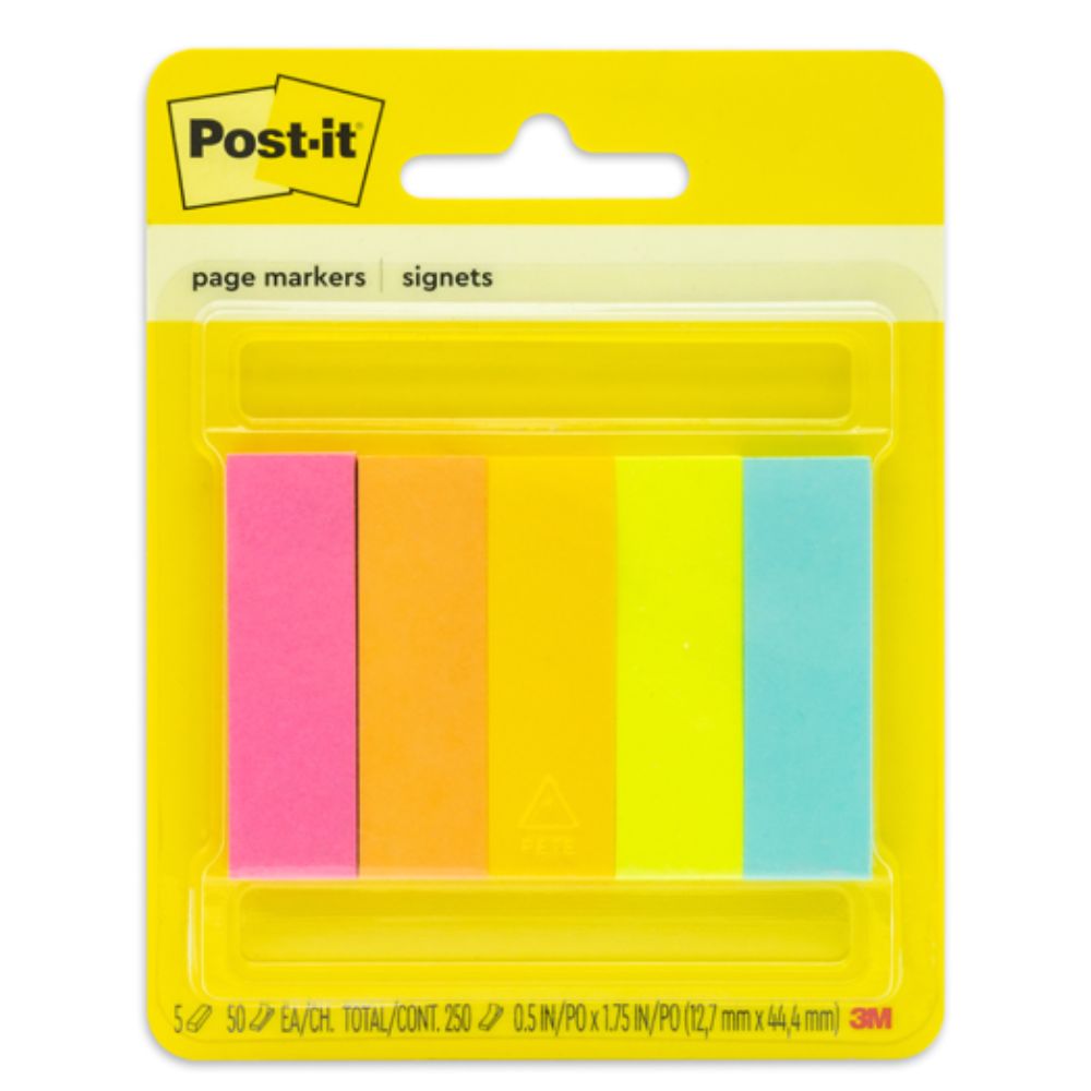 Señaladores Mod. 670-5af Post-It 3m 5 Colores Neón