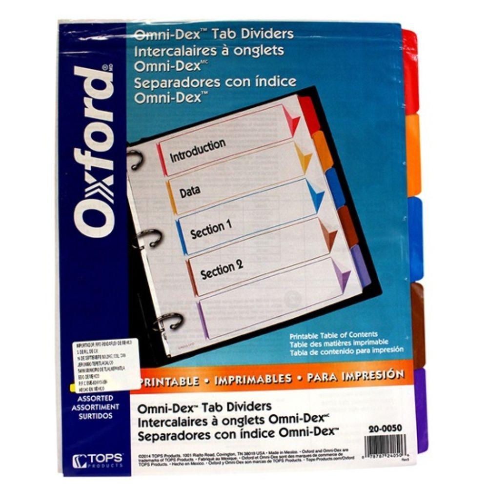 Juego De Separadores Omnidex Esselte - Colmenero Shop