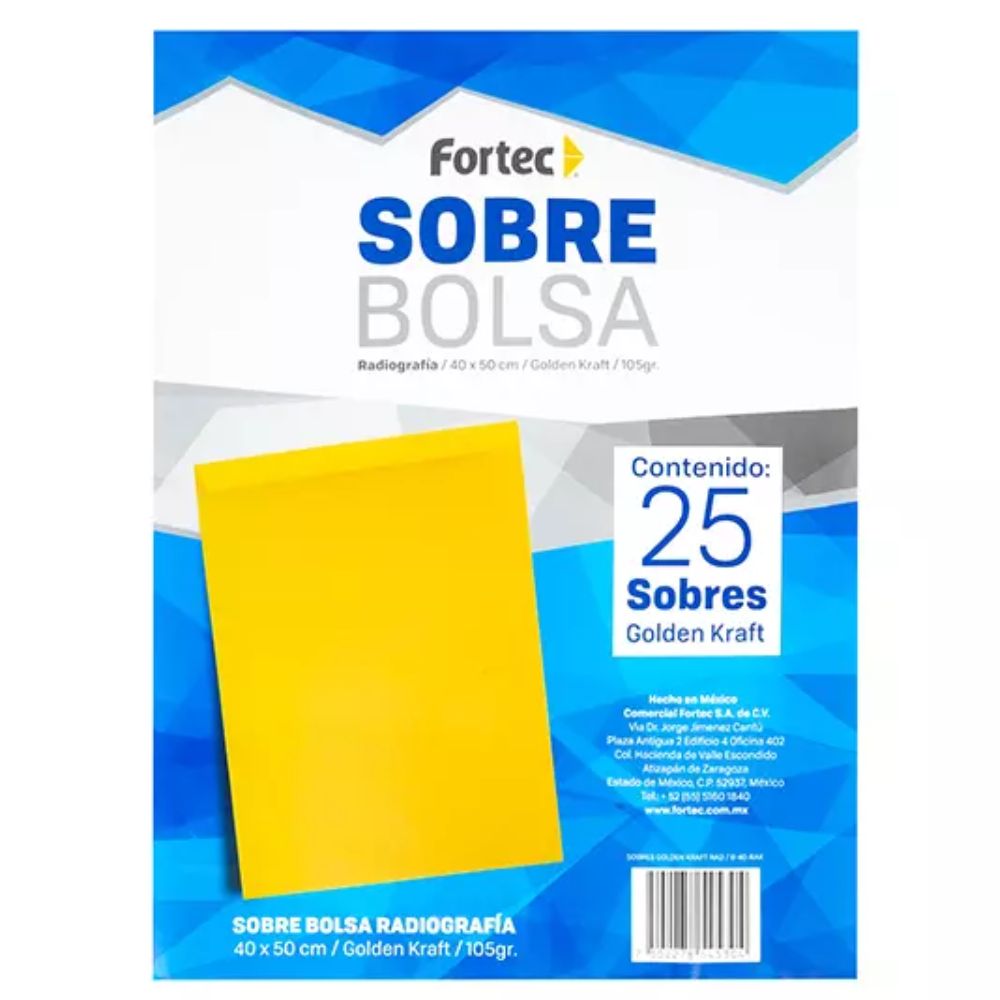 Sobre Manila Radiografía Fortec C/25 B40-RA
