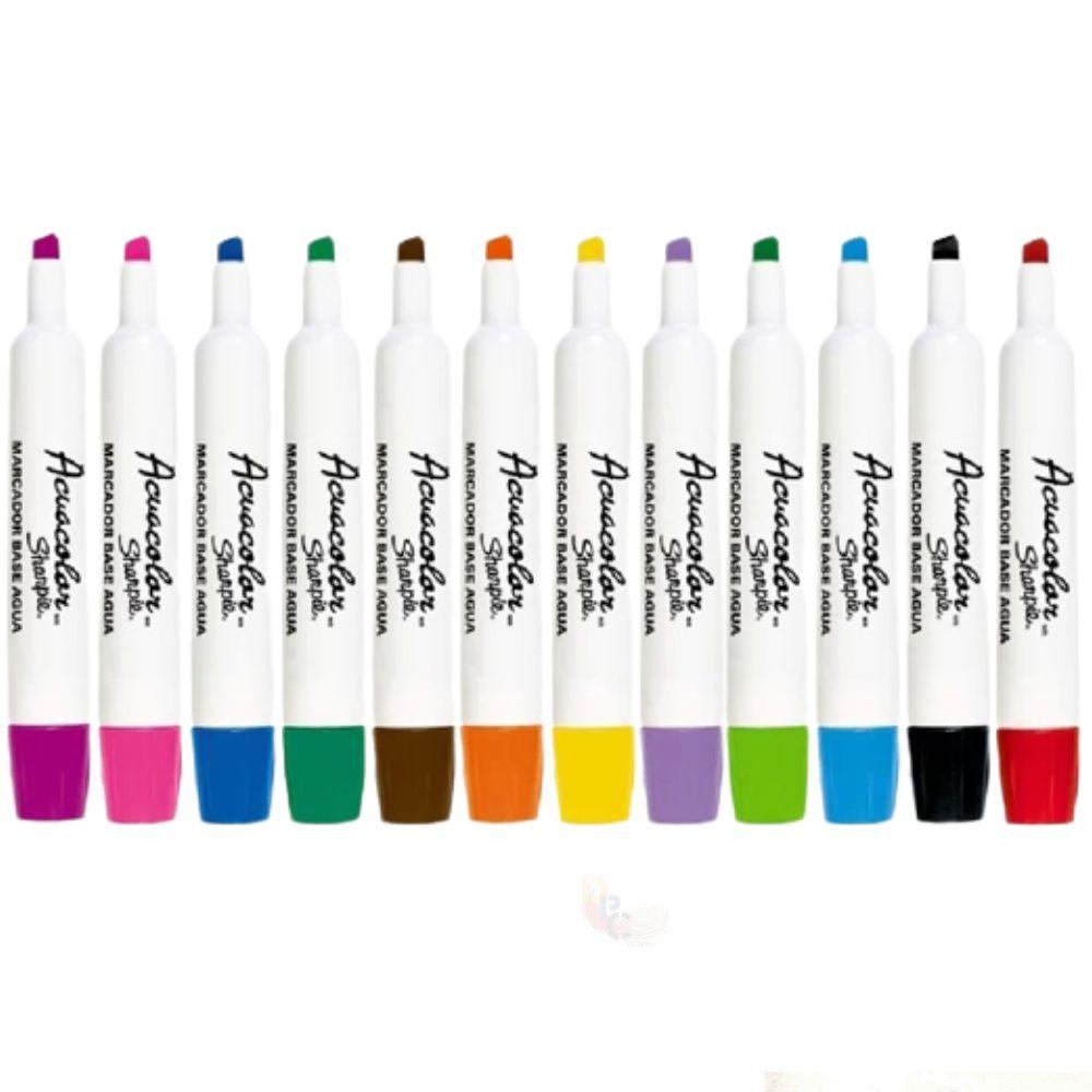 Sharpie Acuacolor 12 Marcadores Base Agua Colores Surtidos | Colmenero.shop