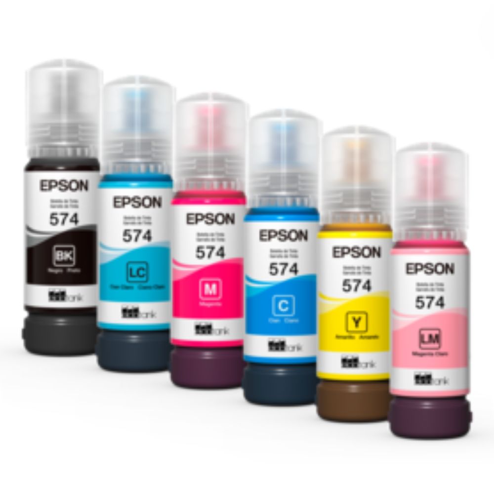 Tinta Epson T574 Original | Botella de 70 ml para EcoTank L8050