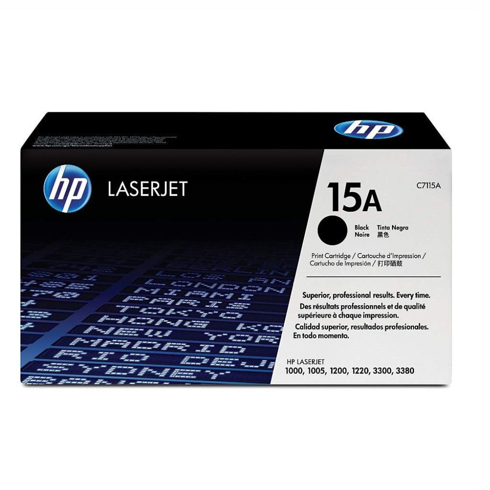 Tóner Original HP 15A C7115A Negro | Rendimiento 2,500 páginas