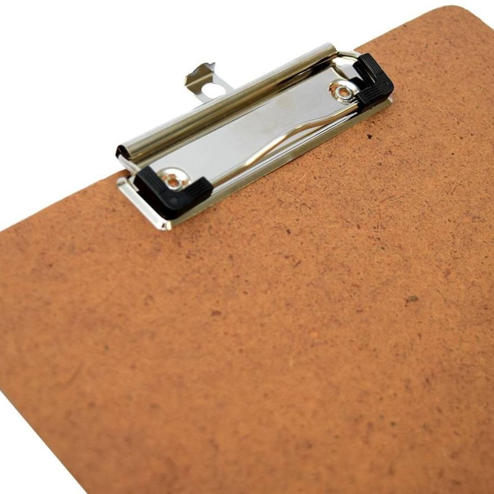 Tabla Sujetapapel Dietrix Oficio | Color Madera | Broche Metálico