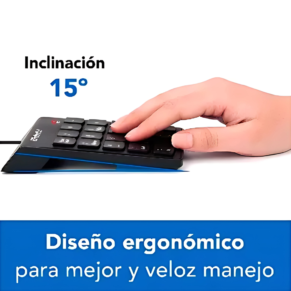 Teclado USB Brobotix Numérico Negro. - Colmenero Shop