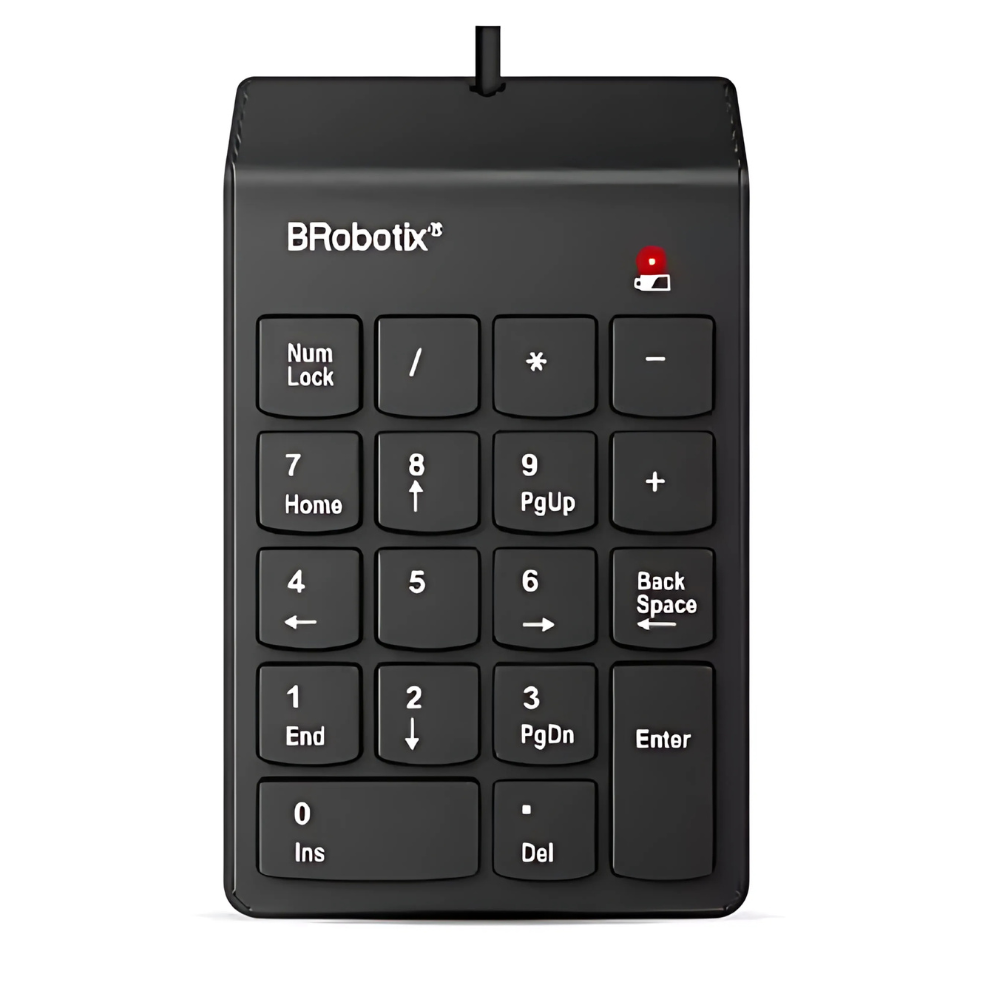 Teclado USB Brobotix Numérico Negro. - Colmenero Shop