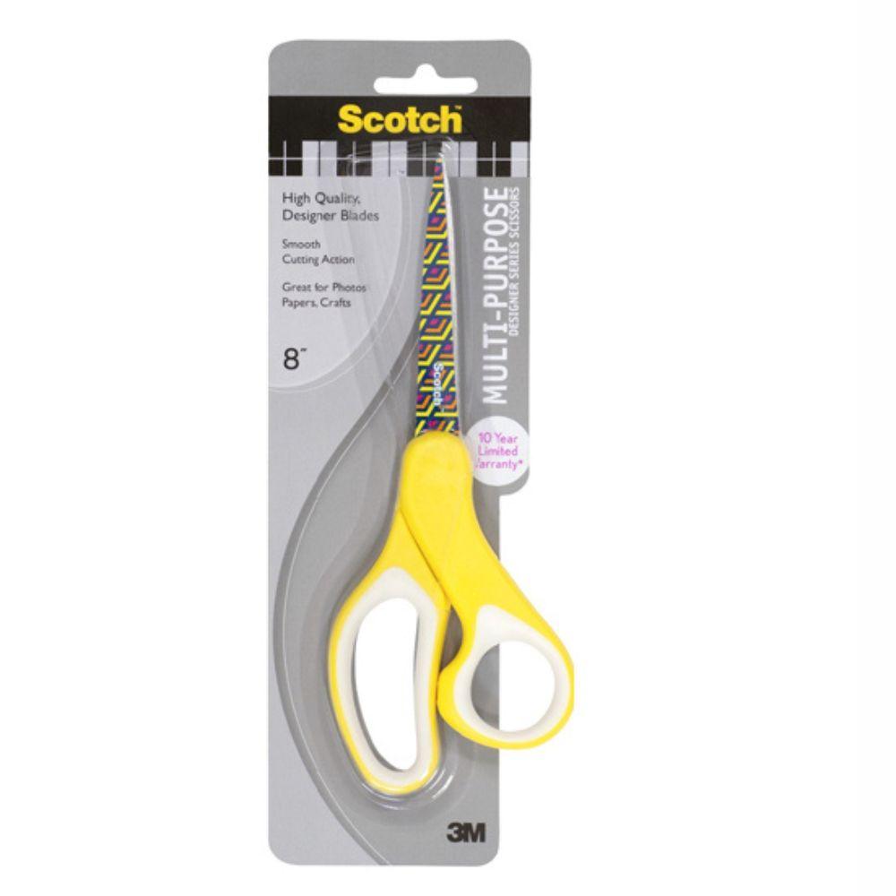 Tijeras Scotch 3m 8 Pulg Diseños 1 Pieza, Dos Colores: Rosa O Amarillo 1428-pob - Colmenero Shop