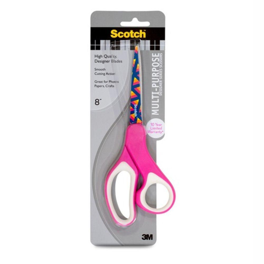 Tijeras Scotch 3m 8 Pulg Diseños 1 Pieza, Dos Colores: Rosa O Amarillo 1428-pob - Colmenero Shop