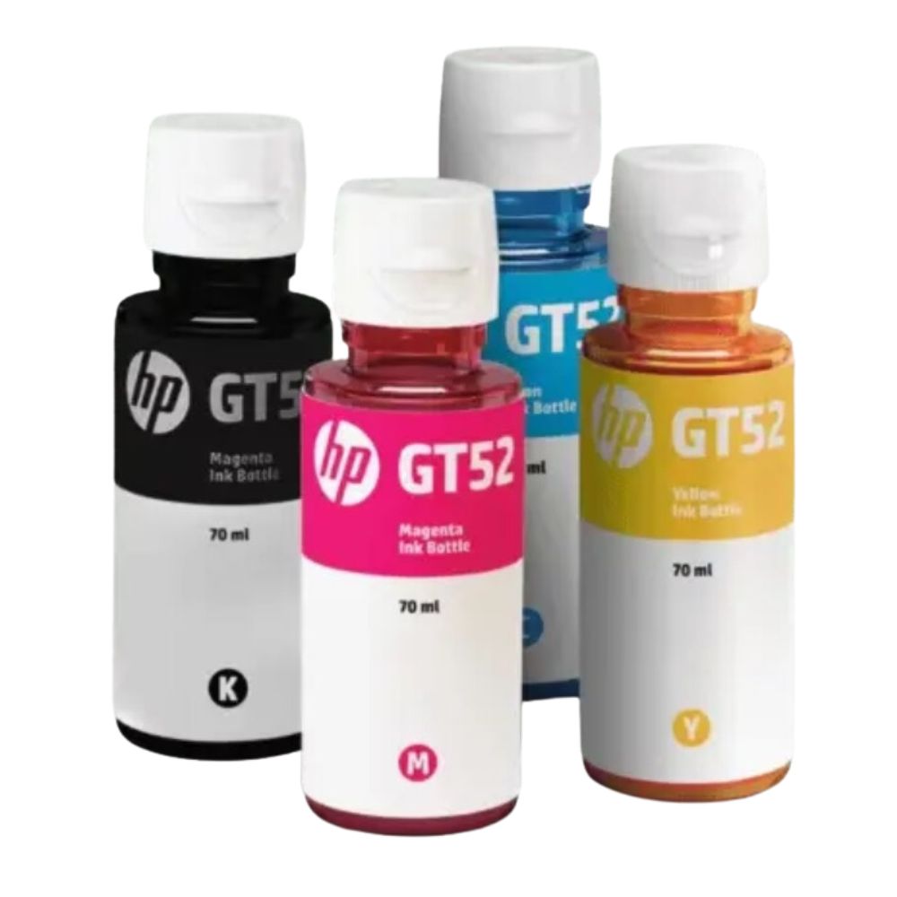 Tintas HP GT53/GT52 Original Combo 4 Pack | Negro + Colores