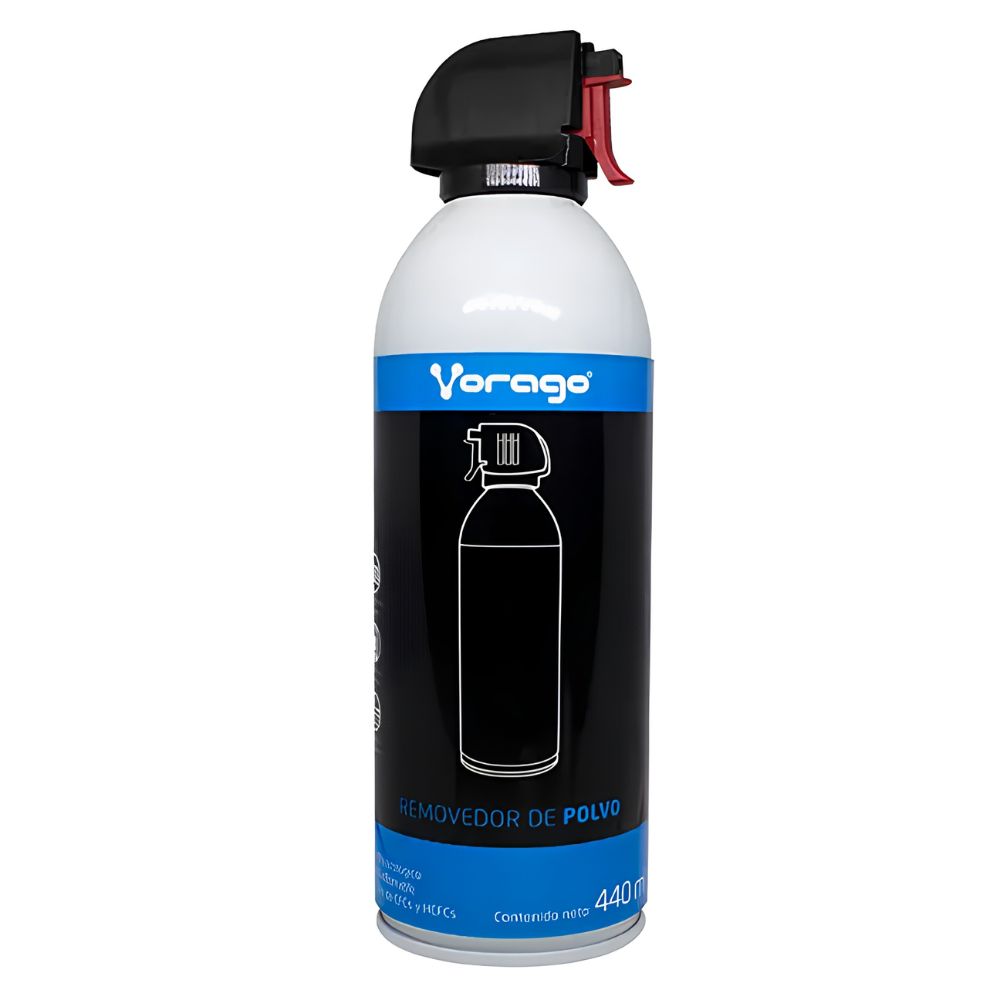 Aire Comprimido Vorago CLN-100 440ml / 440g | Gases Inertes Libres de Humedad