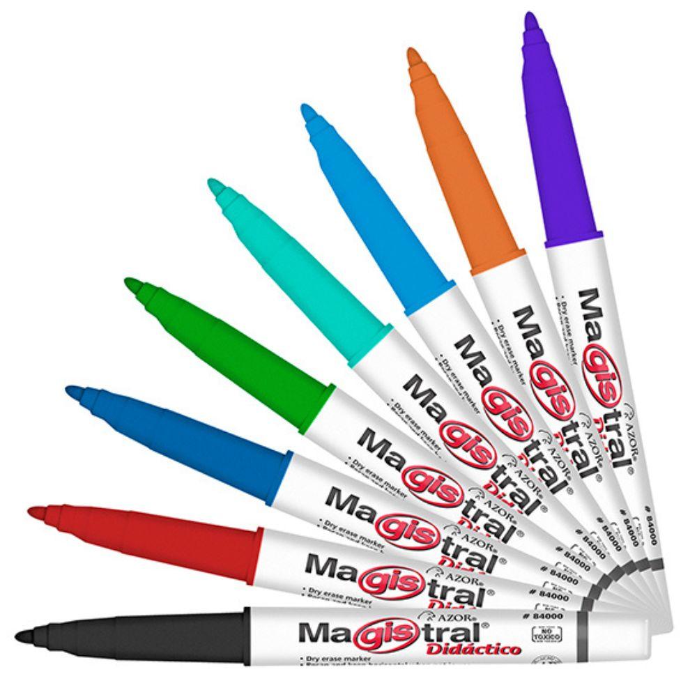 Marcador Magistral Didáctico Punta Bala 2 Mm Colores Surtidos Con 8 Pzas 84078 - Colmenero Shop
