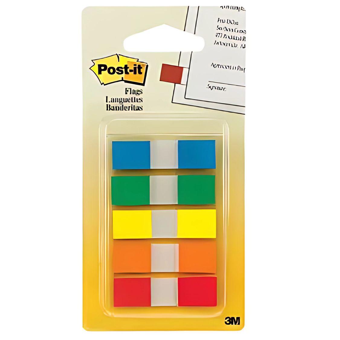 Post-it 683-5CF | Banderitas Adhesivas Primarios 5 Blocks con Despachador