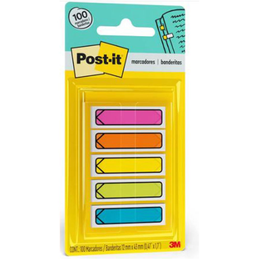 Banderitas Adhesivas Flecha Post-It Neón5 Blocks
