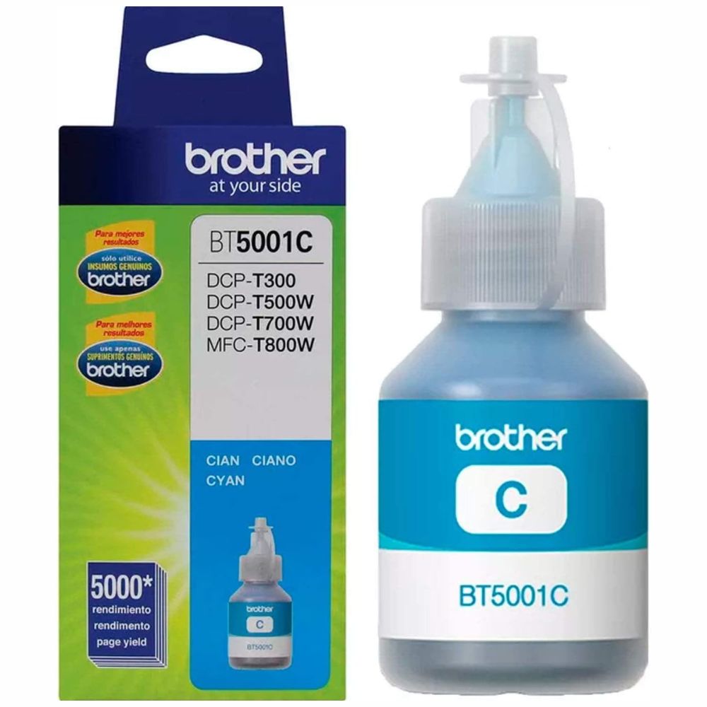 Botella de tinta brother Bt5001c