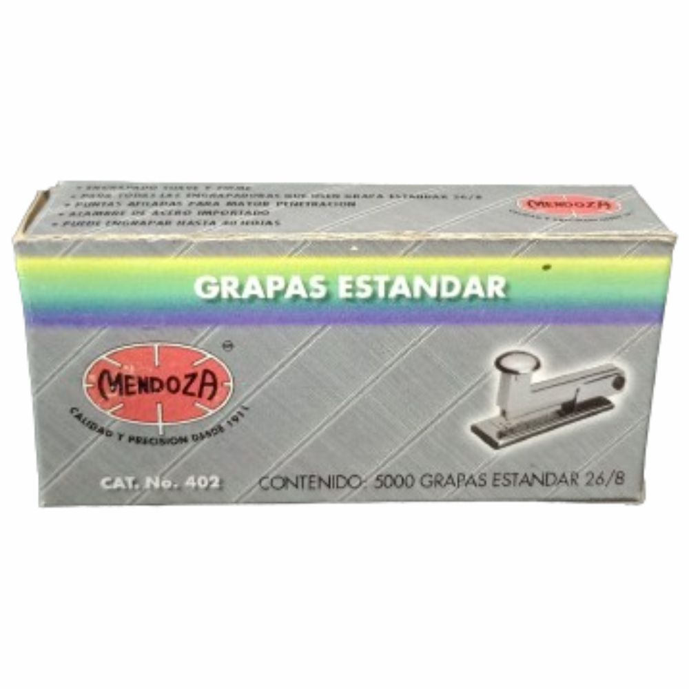 Caja de grapas Mendoza stantar 5000 pzs