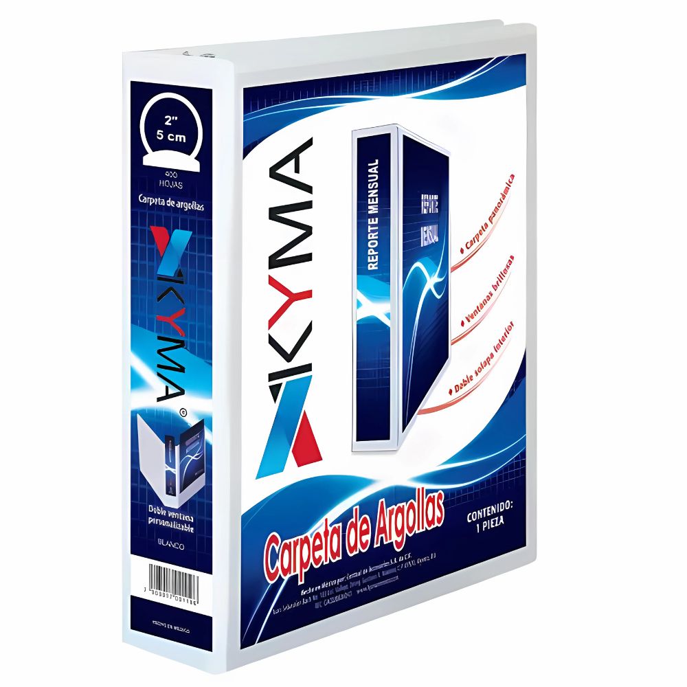Carpeta Panoramica Kyma Oficio Blanca Herraje En O 2 P