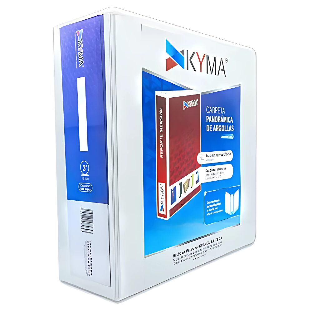 Carpeta Panoramica Kyma Oficio Blanca Herraje En D 3 P