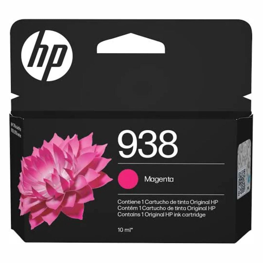 Cartucho de Tinta Original HP 938 magenta | Rendimiento 800 Páginas