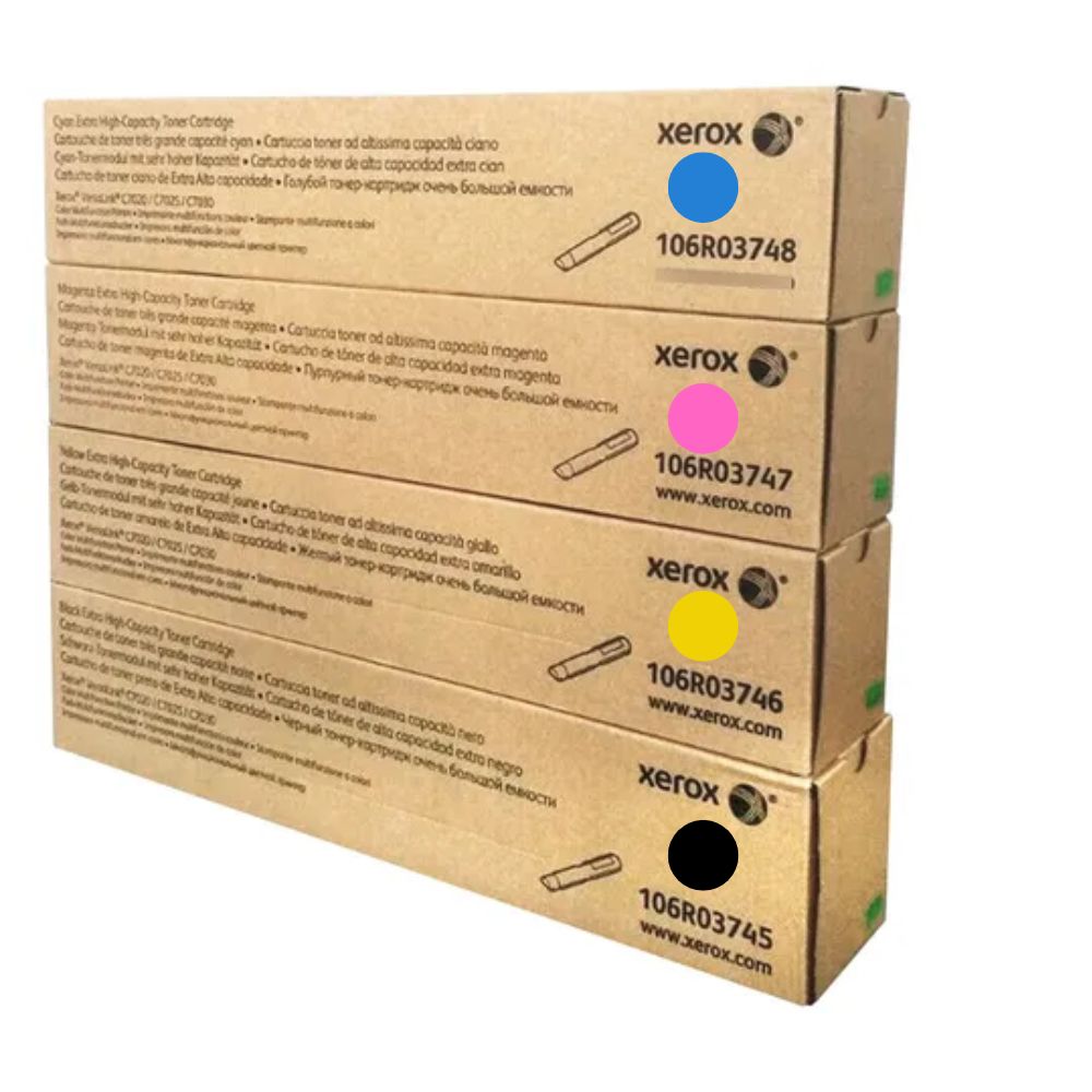 Tóner Original Xerox C7020 C7025 C7030 | Negro y Color | 11.8k Pág.