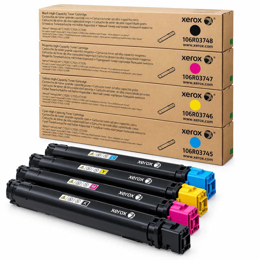 Tóner Original Xerox C7020 C7025 C7030 | Negro y Color | 11.8k Pág.