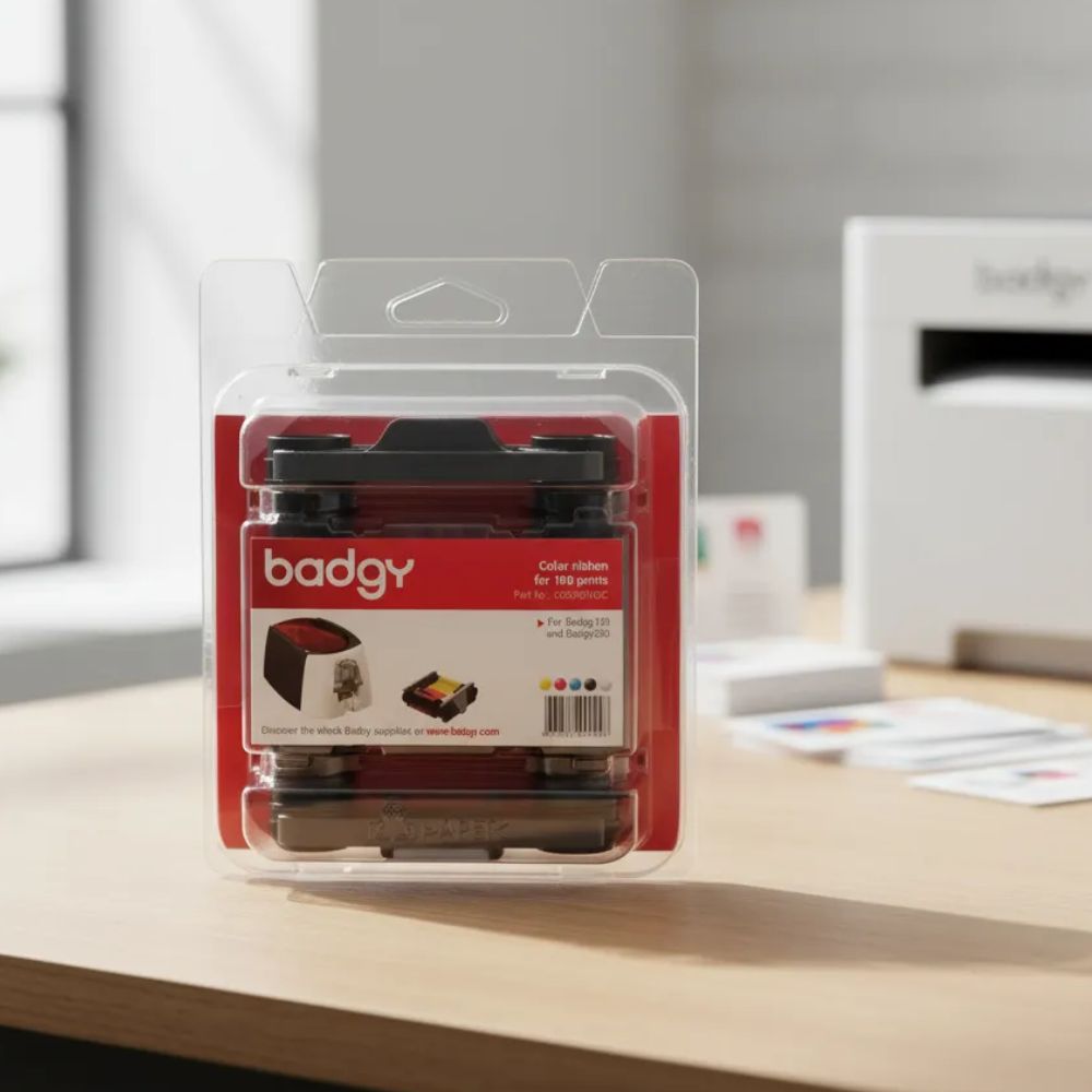 Ribbon Badgy R100C YMCKO 100 Impresiones