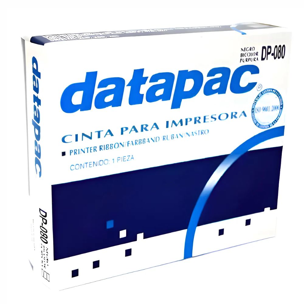 Cinta Datapac DP-080 Negro | Compatible Epson ERC-30/34/38