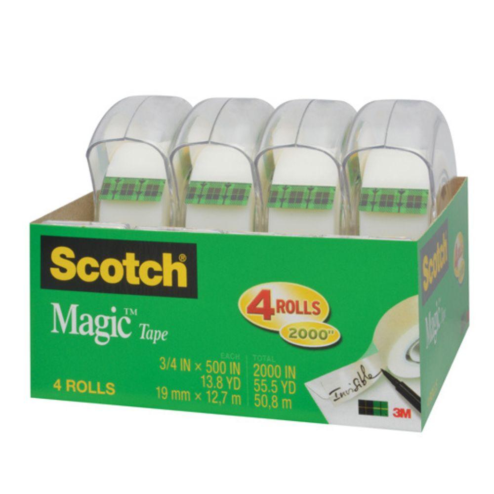 Cinta Adhesiva Magica Con Despachador 4 PZ 810