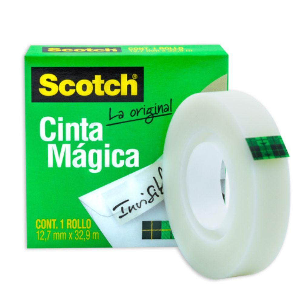 Cinta Mágica Scotch 810 (12.7mm x 32.9m) | Invisible, Escribible y Libre de Ácido