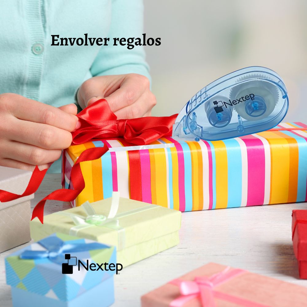 Dispensador Cinta Doble Cara Nextep | 6mm x 8m | Adhesivo