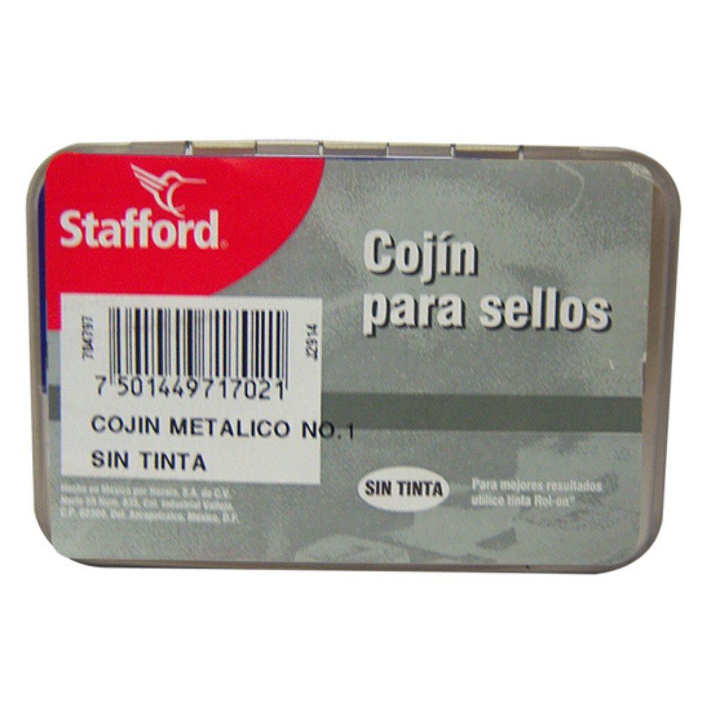 Cojín Para Sello Stafford Estuche Metálico Sin Tinta 1 y 2" - Colmenero Shop