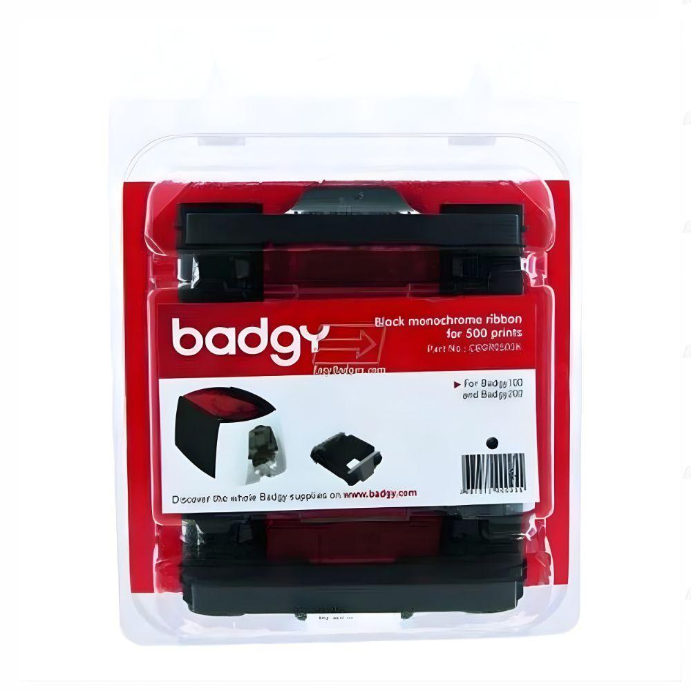 Ribbon Monocromo Negro Badgy R0500K | Cinta Negra 500 Impresiones