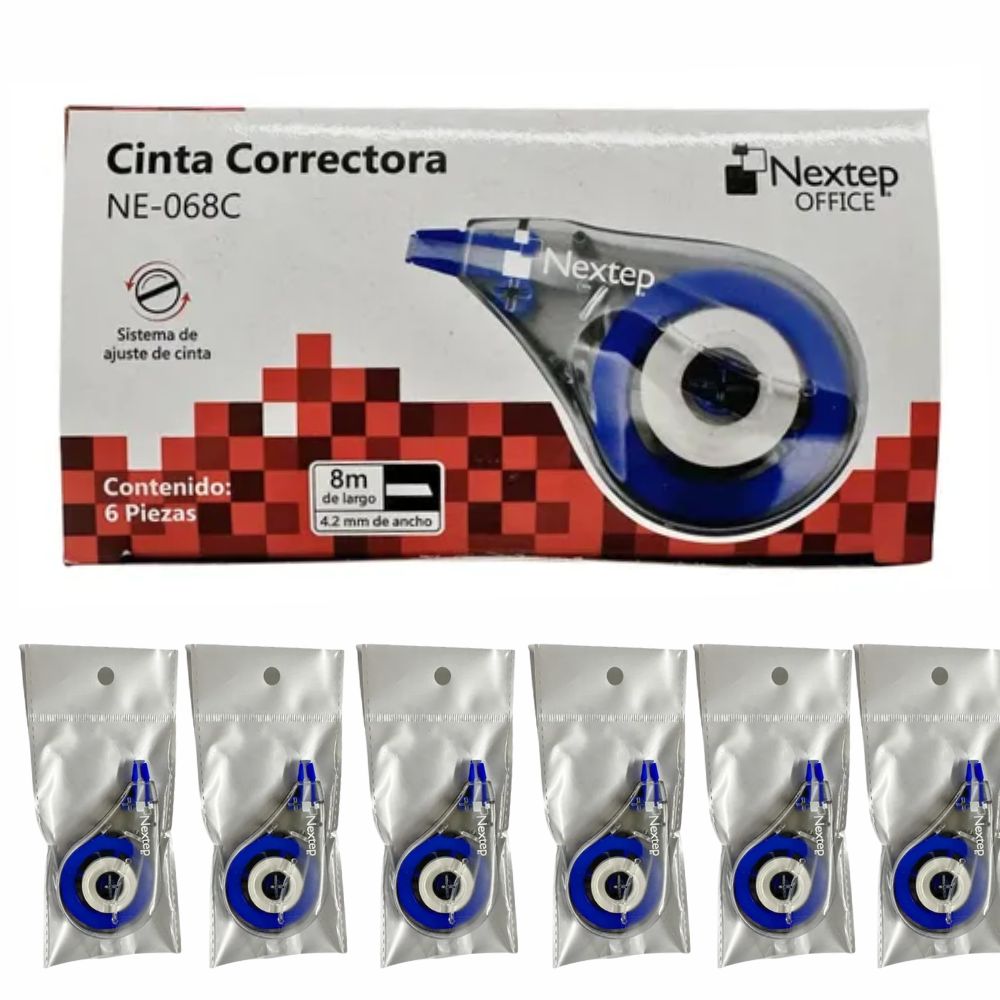 Corrector en Cinta Nextep 8m x 4.2mm | Ne-068c