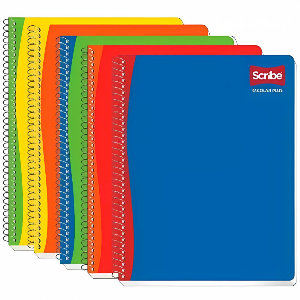 Cuaderno Profesional Scribe Plus | 100 Hojas | Raya, Cuadro Chico/Grande