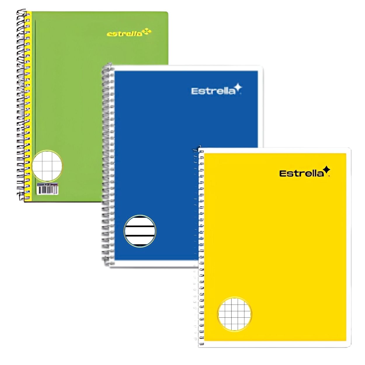 Cuaderno Francesa Estrella Raya| Cuadro 5mm| Cuadro 7mm.