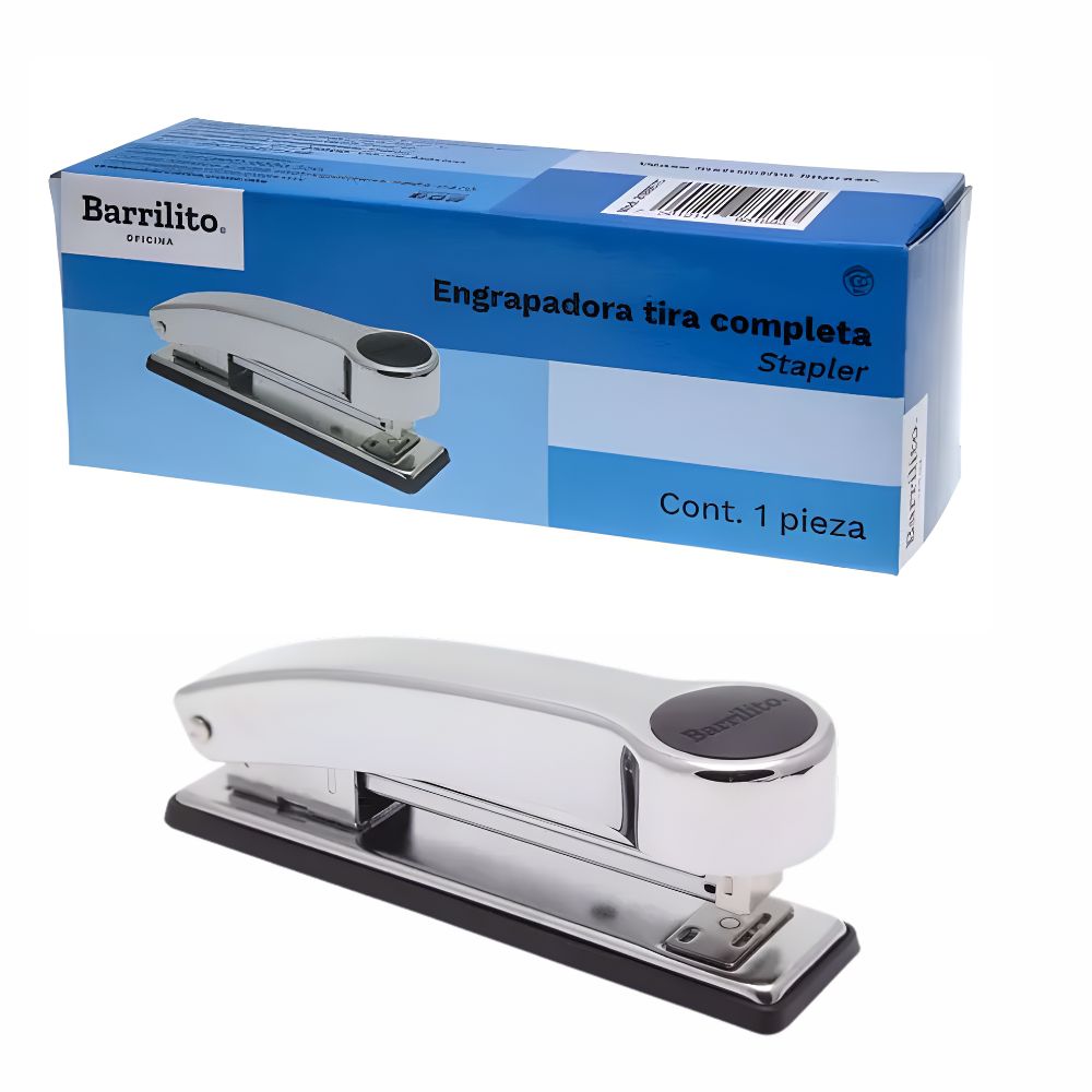 Engrapadora Metálica Barrilito 8189ETC | Cromo | 50 Hojas