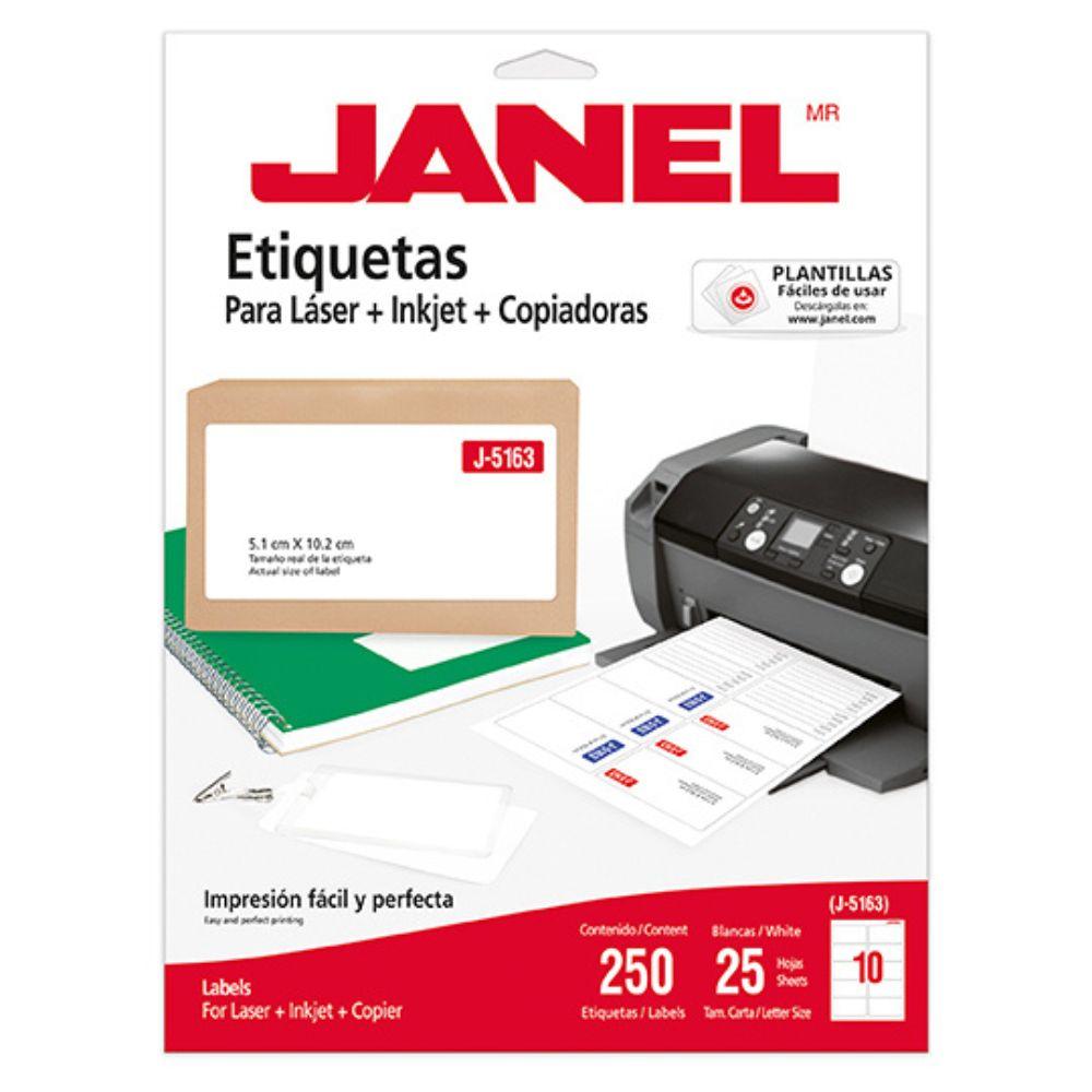 Etiqueta Blanca Janel J-5163-25 Pzs - Colmenero Shop