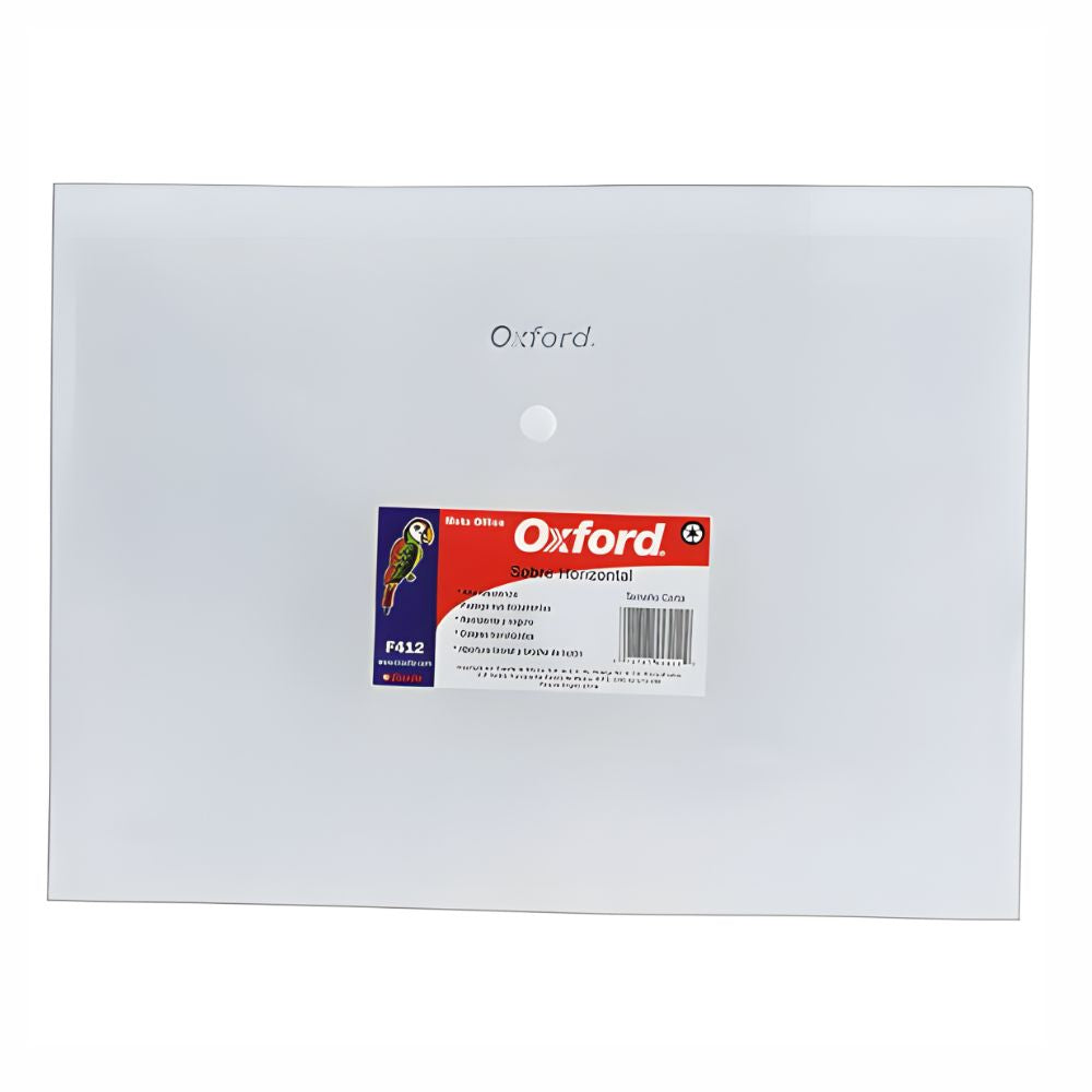 Sobre Porta Documentos Oxford F412B | Horizontal | Carta/A4