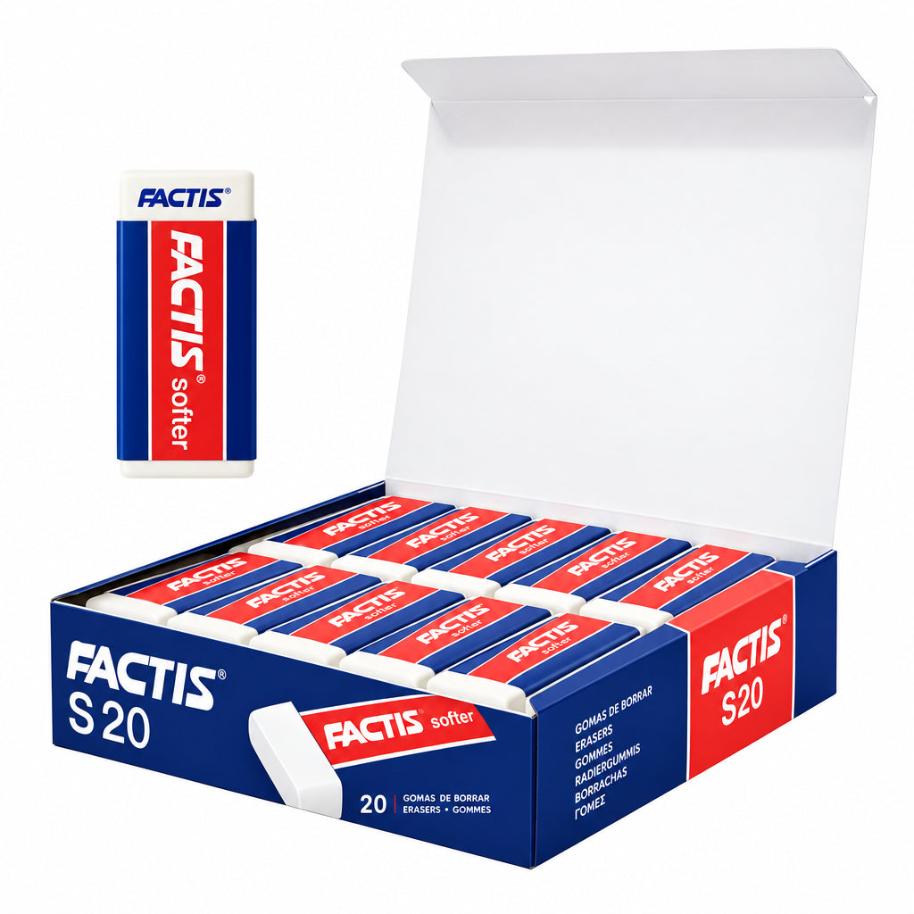 Goma Factis S20 Migajón Blanca | Caja con 20 Piezas