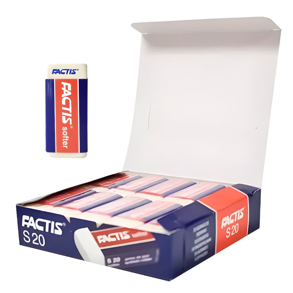 Goma Factis S20 Migajón Blanca | Caja con 20 Piezas