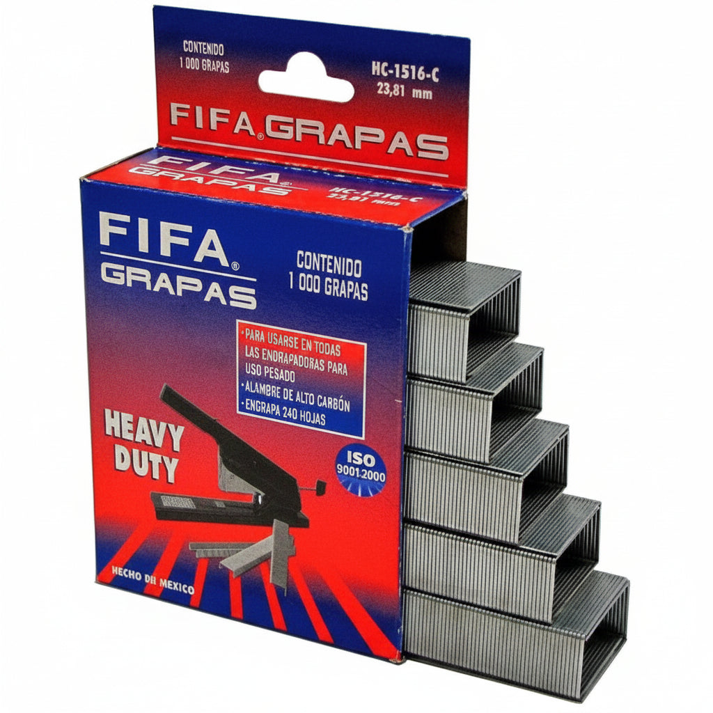 Grapas de Uso Pesado 15/16" FIFA HC-1516-C | Colmenero
