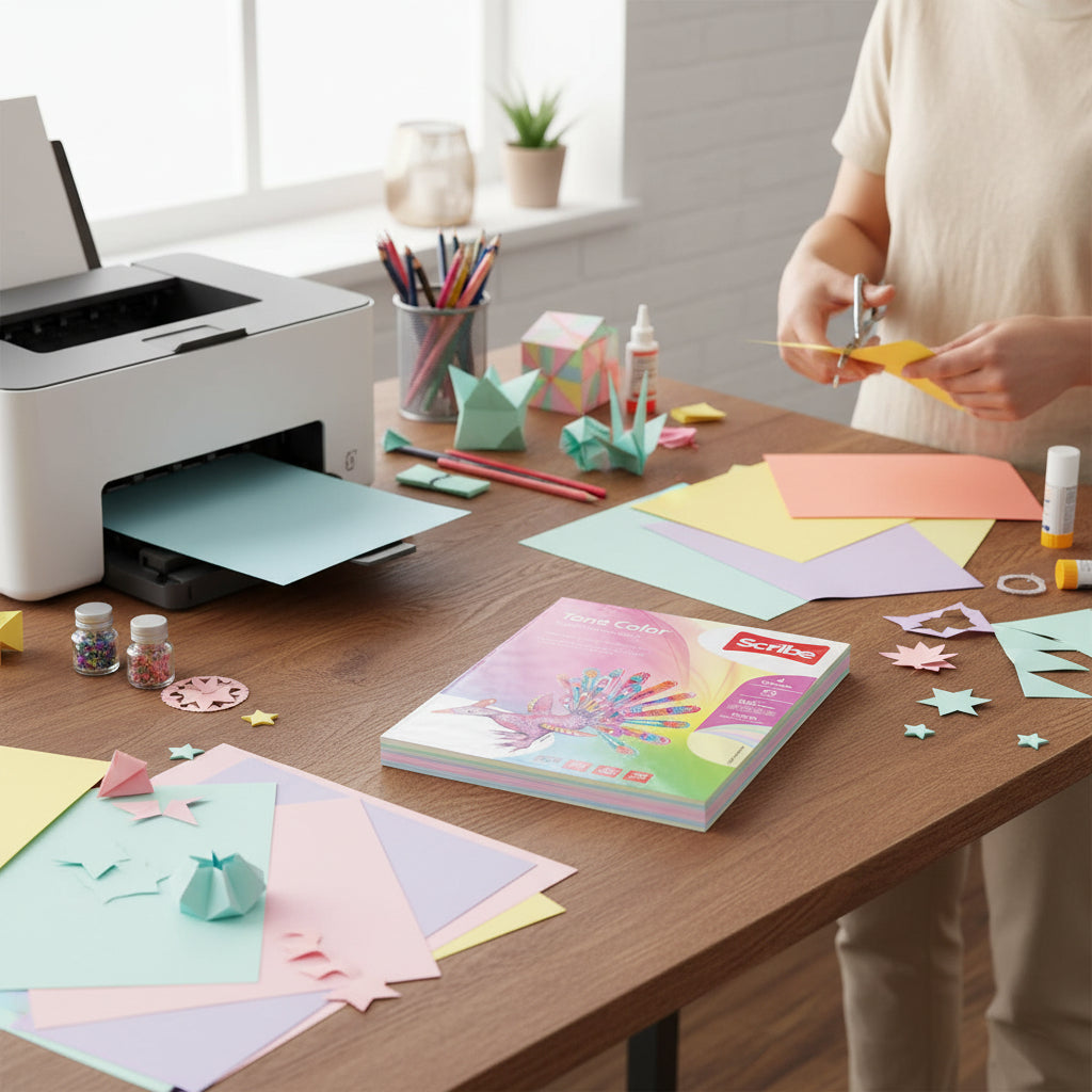 Hojas Scribe Tone Color Pastel | Carta 75g Surtido 100 Hojas