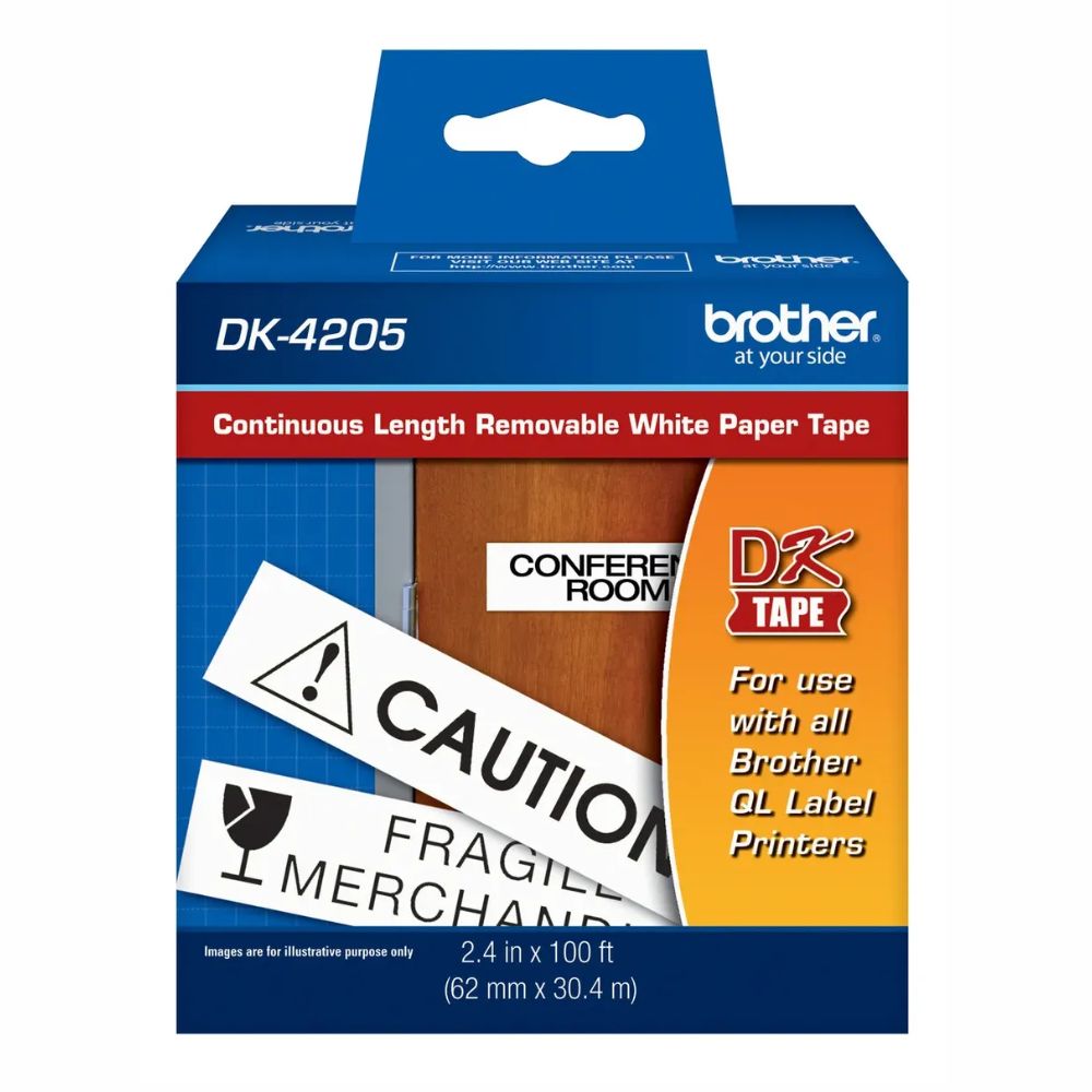 Cinta Etiquetadora Brother DK4205 Continua Removible