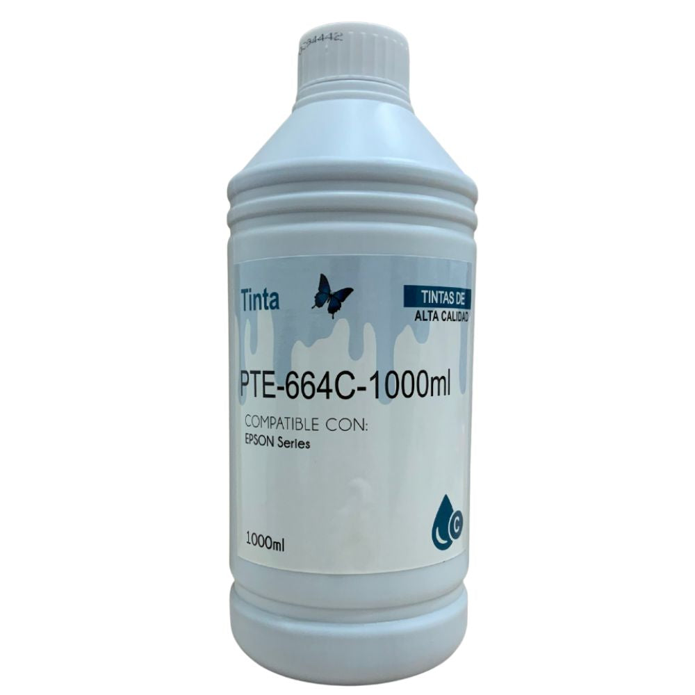 Tinta Compatible Epson EcoTank 664 1000ml (Negro, Cian, Magenta,azul