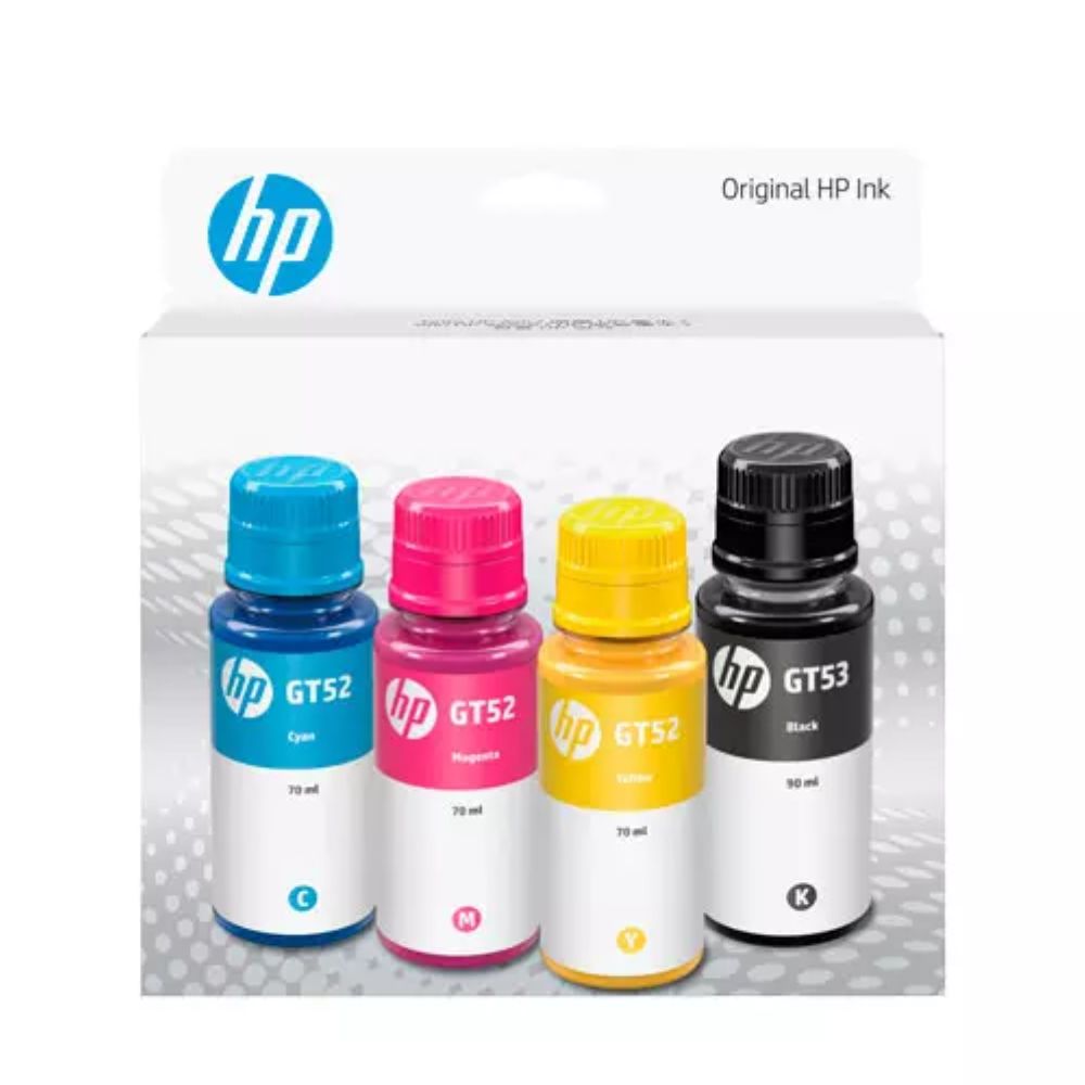 Tintas HP GT53/GT52 Original Combo 4 Pack | Negro + Colores