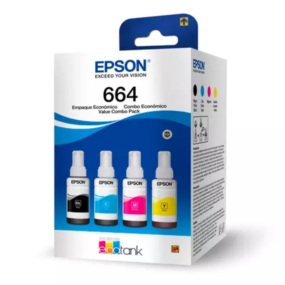 TINTAS EPSON T644 4 PZ NEGRO Y COLOR