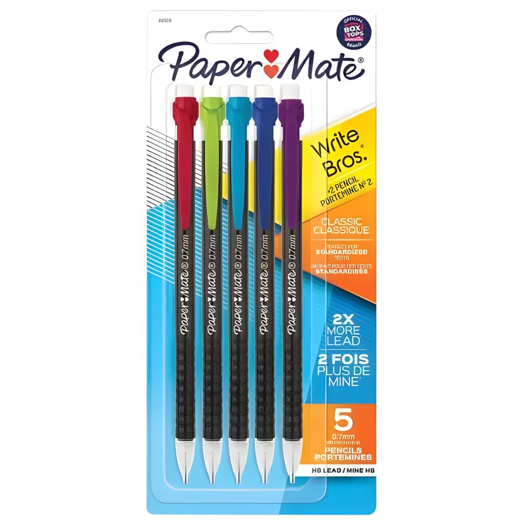 Lapiceros Paper Mate 0.7 mm Blister 5 pzs