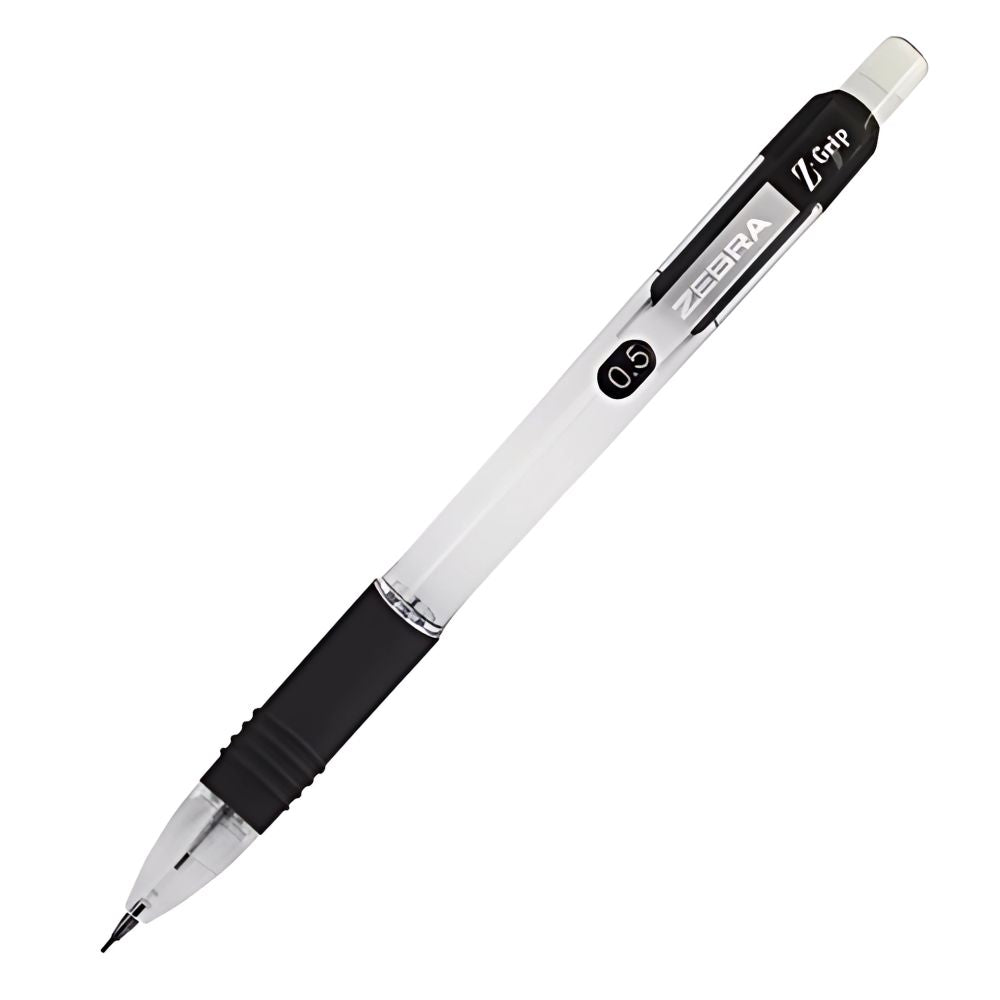 Lapicero Zebra Z-GRIP 0.5mm | Portaminas Retráctil con Goma